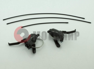 Грипшифты (3ск) лев.с ручн.торм.7ск.+тросы+оплетки Грипшифты (3ск) лев.с ручн.торм.7ск.+тросы+оплетки