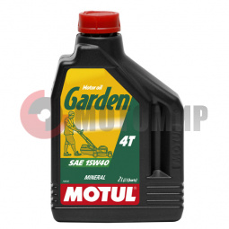 Моторное масло MOTUL Garden 4T 15W-40 для садовой техники минеральное 2 л Моторное масло MOTUL Garden 4T 15W-40 для садовой техники минеральное 2 л