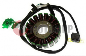 Статор генератора 4Т (18кат) (3кон+2кон.) 153QMI,158QMJ, STELS,KEEWAY Статор генератора 4Т (18кат) (3кон+2кон.) 153QMI,158QMJ, STELS,KEEWAY