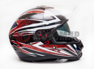 Шлем G-342 BLACK R (black red), M Шлем G-342 BLACK R (black red), M