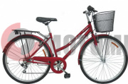 Велосипед Wind CTB lady 28"1-spd, красный CS28-01/300L с корзиной Велосипед Wind CTB lady 28"1-spd, красный CS28-01/300L с корзиной