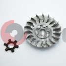 Крыльчатка вариат.2т.неподвижн.(щека) алл.Stels50/YamahaJog90 Крыльчатка вариат.2т.неподвижн.(щека) алл.Stels50/YamahaJog90