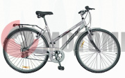 Велосипед Wind CTB lady 28"6-spd, белый CS28-06/300L с корзиной Велосипед Wind CTB lady 28"6-spd, белый CS28-06/300L с корзиной