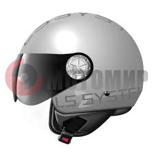 Шлем LS2 OF536 LOGO, матов. серебрист., S Шлем LS2 OF536 LOGO, матов. серебрист., S