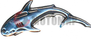 Наклейка Хром Акула Наклейка Хром Акула