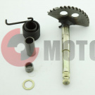 Вал кикстартера с сектором L=157mm.GY6125-150cc 157QMJ/152QMI (пруж.+втулка) Вал кикстартера с сектором L=157mm.GY6125-150cc 157QMJ/152QMI (пруж.+втулка)