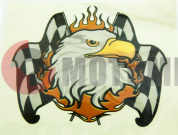 Наклейка Орел на фон флаг 3455 Наклейка Орел на фон флаг 3455