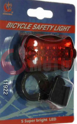 Фонарь вело задн.ХС-905Т (пл.5диод.3ф) Фонарь вело задн.ХС-905Т (пл.5диод.3ф)