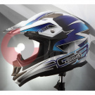 Шлем XP-14 PRO RACE (white blue), XS Шлем XP-14 PRO RACE (white blue), XS