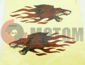 Наклейка голова льва в плам.средн.7036ф Наклейка голова льва в плам.средн.7036ф