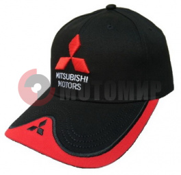 Бейсболка "MITSUBISHI"черная,100% хлопок Бейсболка "MITSUBISHI"черная,100% хлопок