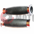 Ручки руля универсальные MGP22/39 под кожу ячеистый рисунок Ручки руля универсальные MGP22/39 под кожу ячеистый рисунок