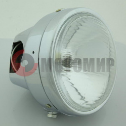 Фара в сборе Альфа/Дельта круглая хромированная Фара в сборе Альфа/Дельта круглая хромированная