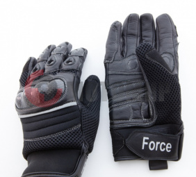 Перчатки Force Road Gainer, кор.,черн.,M комбинир. Перчатки Force Road Gainer, кор.,черн.,M комбинир.