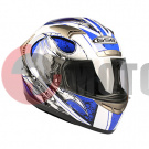 Шлем G-335 MOBILITA AZZURRO (white blue flame), M Шлем G-335 MOBILITA AZZURRO (white blue flame), M