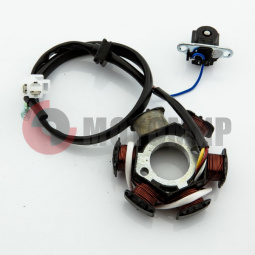 Статор генератора 4Т GY6 50 (6кат.5+1) (2кон+2пр) 139QMB CYCLER Статор генератора 4Т GY6 50 (6кат.5+1) (2кон+2пр) 139QMB CYCLER