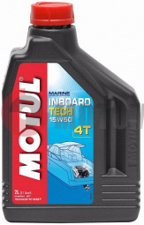 Моторное масло MOTUL Inboard Tech 4T 15W-50 для лодочных моторов минеральное 2 л Моторное масло MOTUL Inboard Tech 4T 15W-50 для лодочных моторов минеральное 2 л