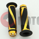 Ручки руля универсальные 34 желтые витой рисунок Ручки руля универсальные 34 желтые витой рисунок