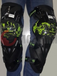 Наколенники мото Scoyco К12 зеленые Наколенники мото Scoyco К12 зеленые