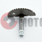 Вал кикстартера "13"с сектором (70mm) (полумесяц) 4х т. Вал кикстартера "13"с сектором (70mm) (полумесяц) 4х т.